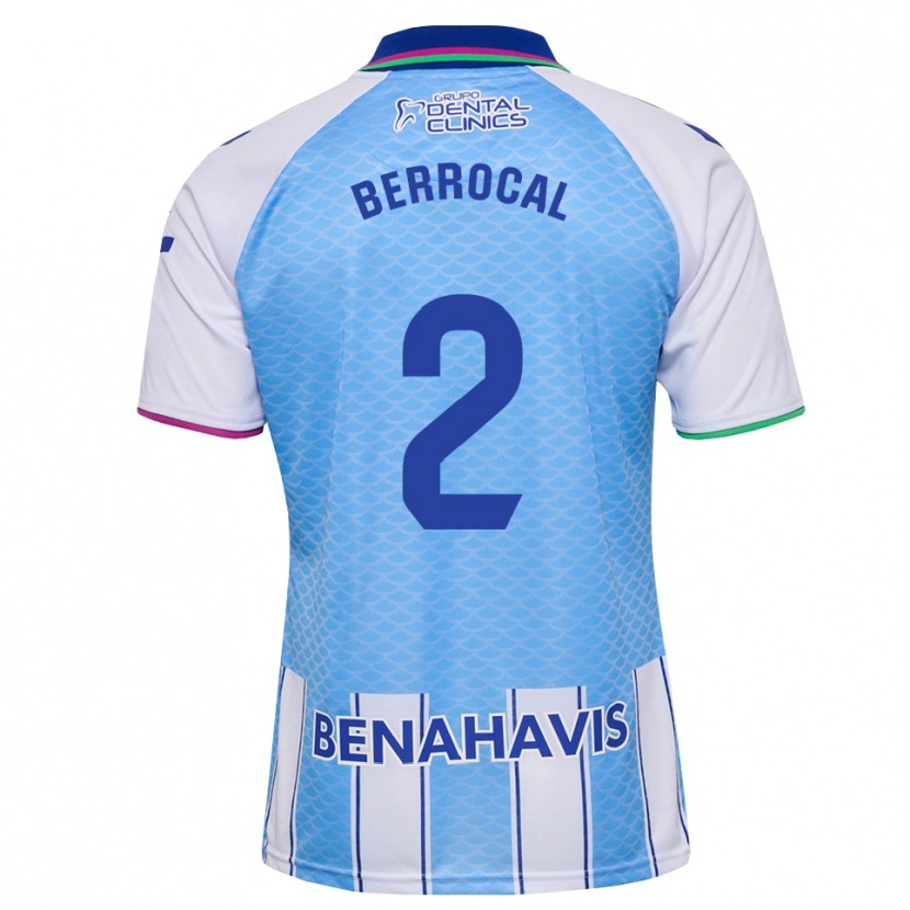 Danxen Kinderen Juan Berrocal #2 Diep Hemelsblauw Wit Thuisshirt Thuistenue 2026/27 T-Shirt