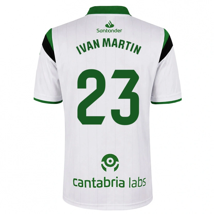 Danxen Kinderen Iván Martín #23 Wit Groen Zwart Thuisshirt Thuistenue 2026/27 T-Shirt