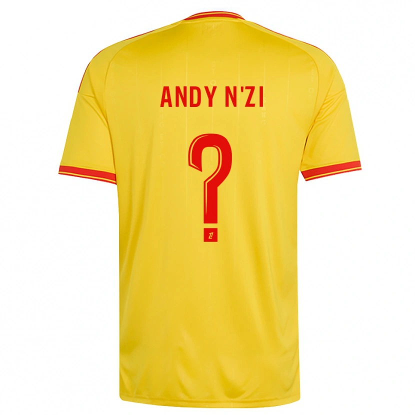 Danxen Kinderen Christ Andy N'zi #0 Goud Oranje Rood Thuisshirt Thuistenue 2026/27 T-Shirt