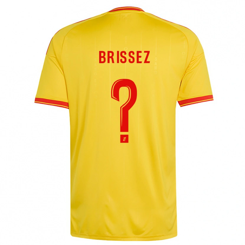 Danxen Kinderen Baptiste Brissez #0 Goud Oranje Rood Thuisshirt Thuistenue 2026/27 T-Shirt