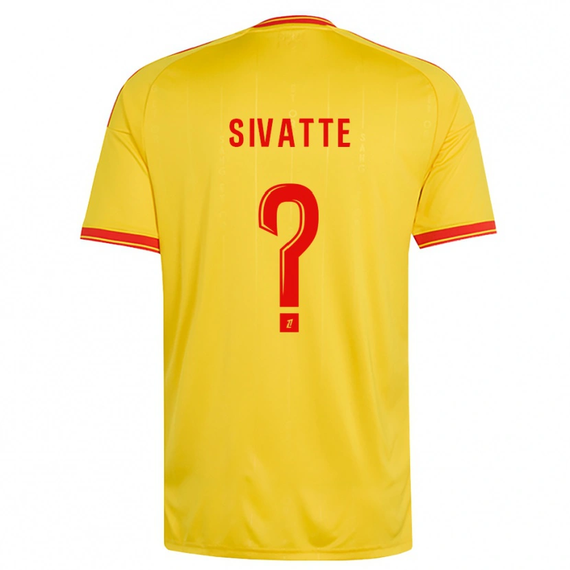Danxen Kinderen Noah Sivatte #0 Goud Oranje Rood Thuisshirt Thuistenue 2026/27 T-Shirt