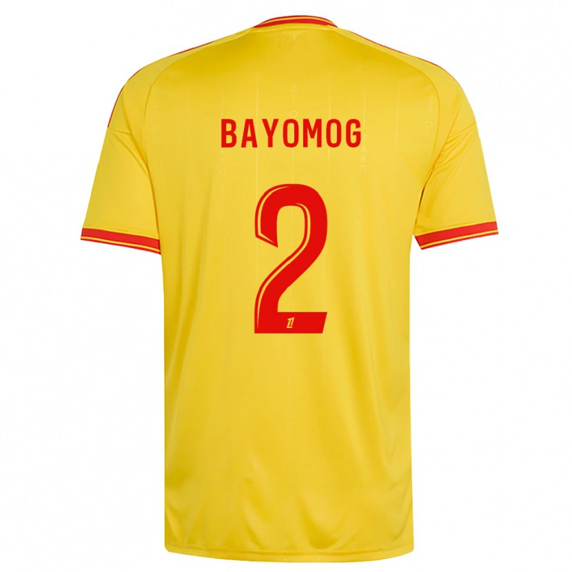 Danxen Kinderen Hugo Bayomog #2 Goud Oranje Rood Thuisshirt Thuistenue 2026/27 T-Shirt