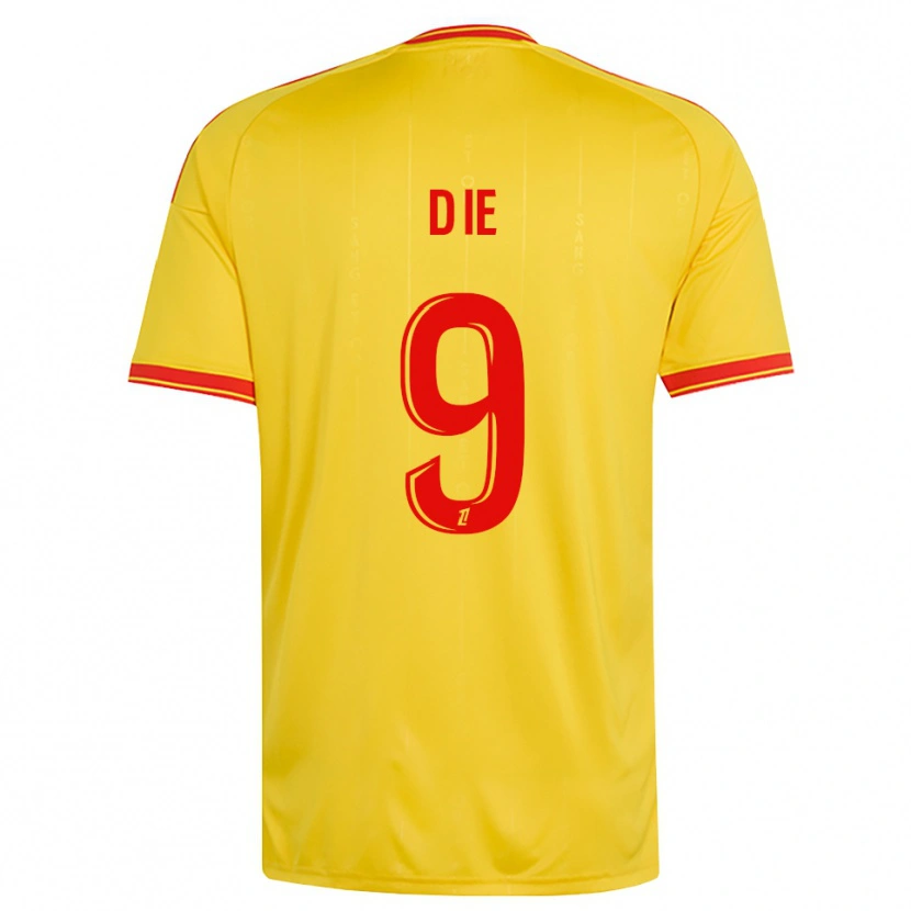Danxen Kinderen Manassé Die #9 Goud Oranje Rood Thuisshirt Thuistenue 2026/27 T-Shirt