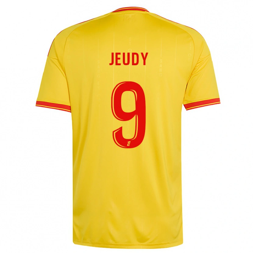 Danxen Kinderen Sherly Jeudy #9 Goud Oranje Rood Thuisshirt Thuistenue 2026/27 T-Shirt