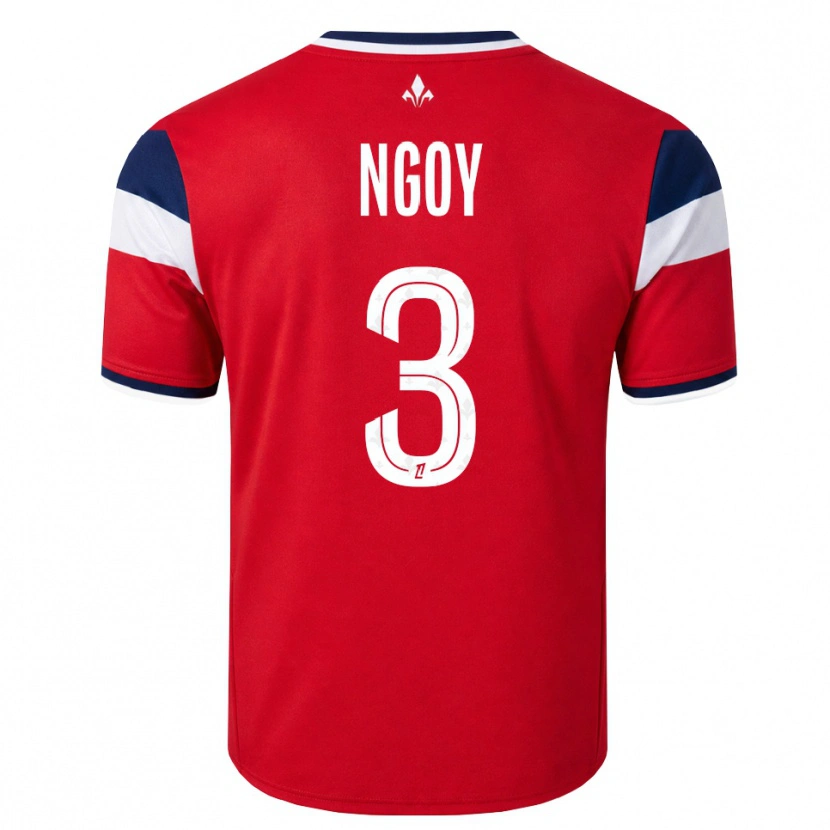 Danxen Kinderen Nathan Ngoy #3 Rood Wit Koninklijk Blauw Thuisshirt Thuistenue 2026/27 T-Shirt