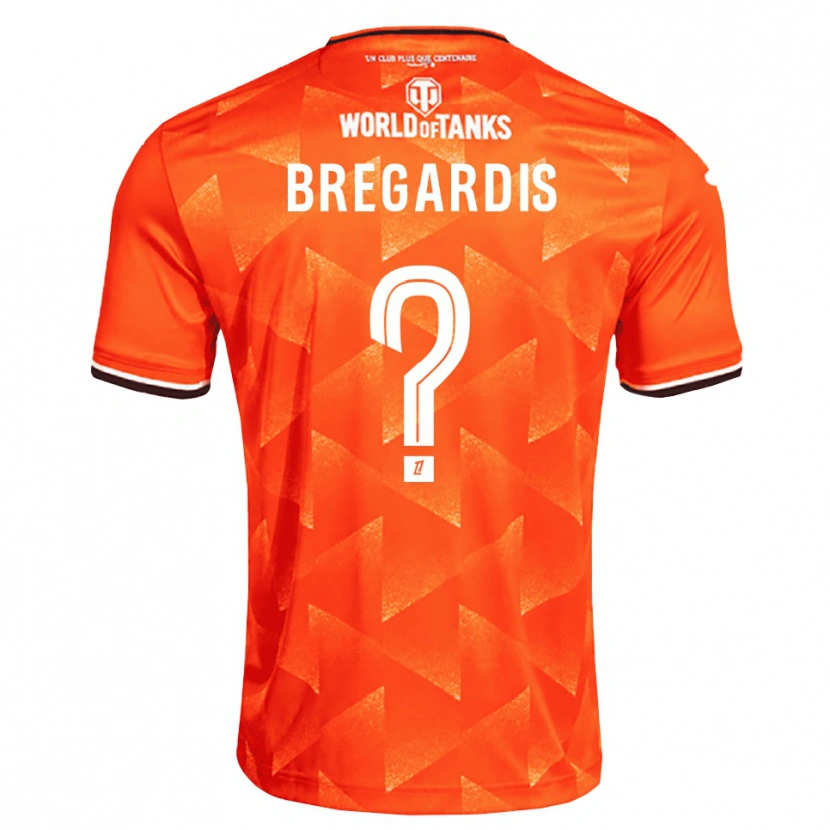 Danxen Kinderen Tom Bregardis #0 Oranje Wit Zwart Thuisshirt Thuistenue 2026/27 T-Shirt