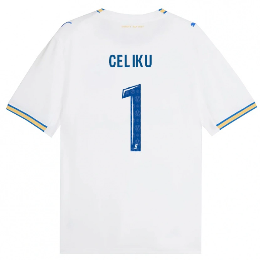 Danxen Kinderen Bleron Celiku #1 Dodgerblauw Wit Thuisshirt Thuistenue 2026/27 T-Shirt