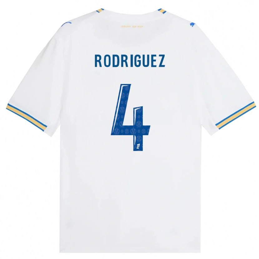 Danxen Kinderen Ruben Rodriguez #4 Dodgerblauw Wit Thuisshirt Thuistenue 2026/27 T-Shirt