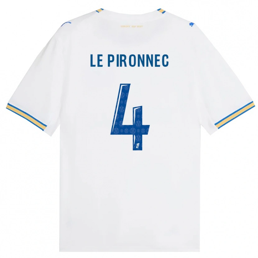 Danxen Kinderen Kélian Le Pironnec #4 Dodgerblauw Wit Thuisshirt Thuistenue 2026/27 T-Shirt