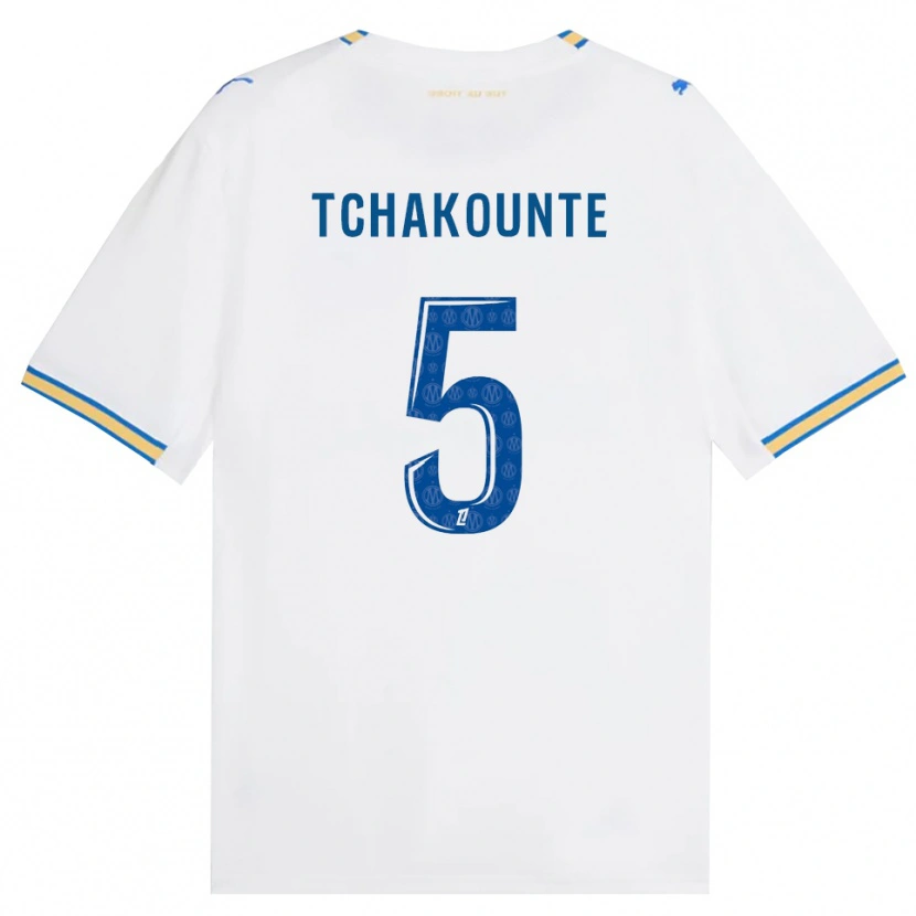Danxen Kinderen Annaëlle Tchakounté #5 Dodgerblauw Wit Thuisshirt Thuistenue 2026/27 T-Shirt