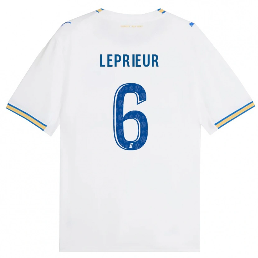 Danxen Kinderen Eliott Leprieur #6 Dodgerblauw Wit Thuisshirt Thuistenue 2026/27 T-Shirt