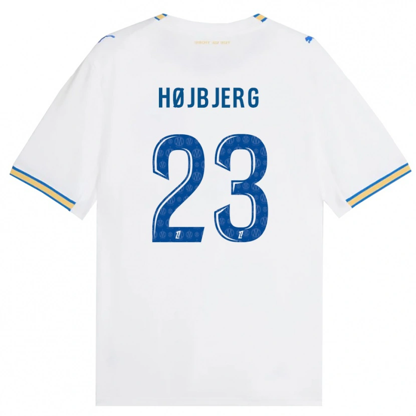 Danxen Kinderen Pierre-Emile Højbjerg #23 Dodgerblauw Wit Thuisshirt Thuistenue 2026/27 T-Shirt