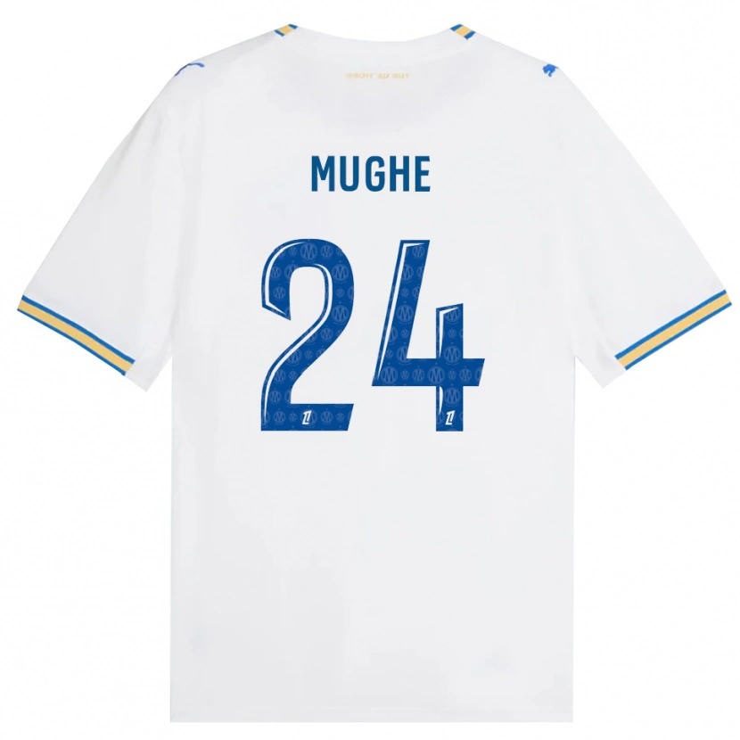 Danxen Kinderen François Mughe #24 Dodgerblauw Wit Thuisshirt Thuistenue 2026/27 T-Shirt