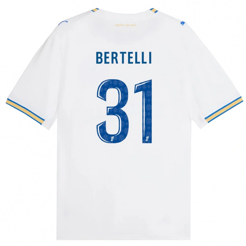 Danxen Kinderen Ugo Bertelli #31 Dodgerblauw Wit Thuisshirt Thuistenue 2026/27 T-Shirt