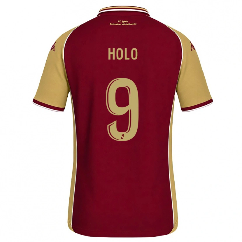 Danxen Kinderen Mathis Holo #9 Goudenrood Donkerrood Thuisshirt Thuistenue 2026/27 T-Shirt