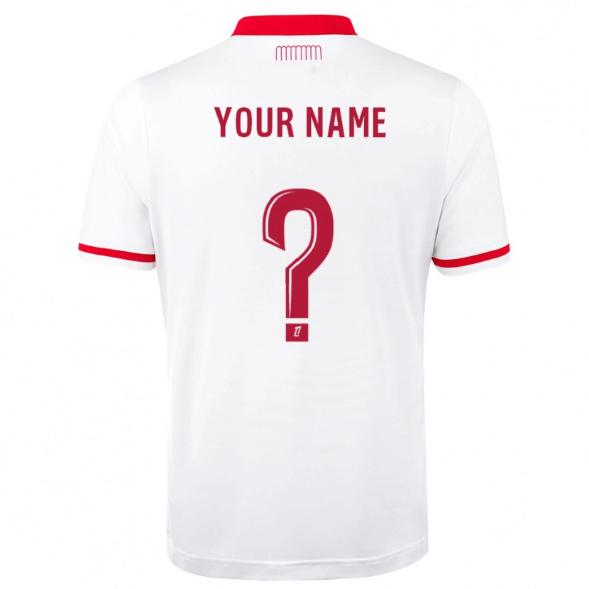 Danxen Kinderen Uw Naam #0 Rood Wit Thuisshirt Thuistenue 2026/27 T-Shirt