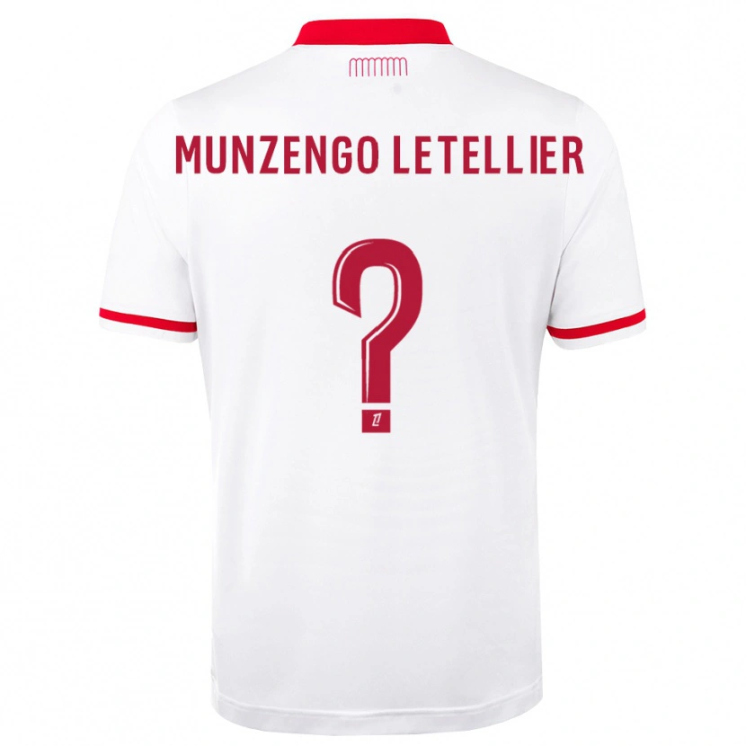 Danxen Kinderen Viany Munzengo Letellier #0 Rood Wit Thuisshirt Thuistenue 2026/27 T-Shirt