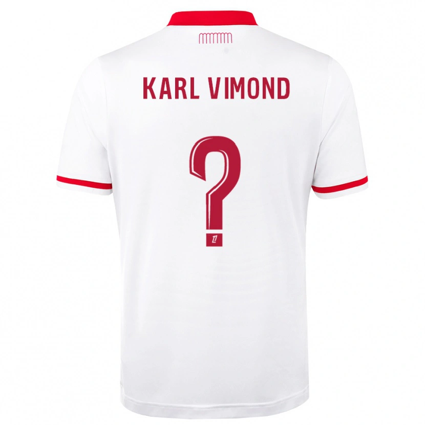 Danxen Kinderen Dany Karl Vimond #0 Rood Wit Thuisshirt Thuistenue 2026/27 T-Shirt