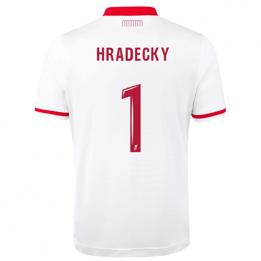 Danxen Kinderen Lukas Hradecky #1 Rood Wit Thuisshirt Thuistenue 2026/27 T-Shirt