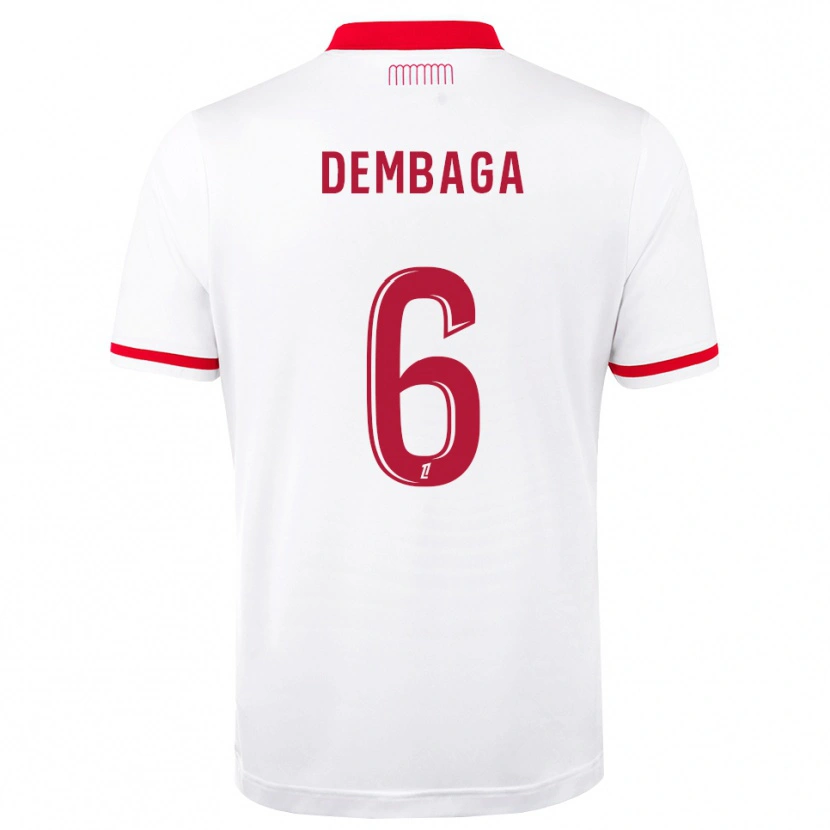 Danxen Kinderen Boubakar Dembaga #6 Rood Wit Thuisshirt Thuistenue 2026/27 T-Shirt