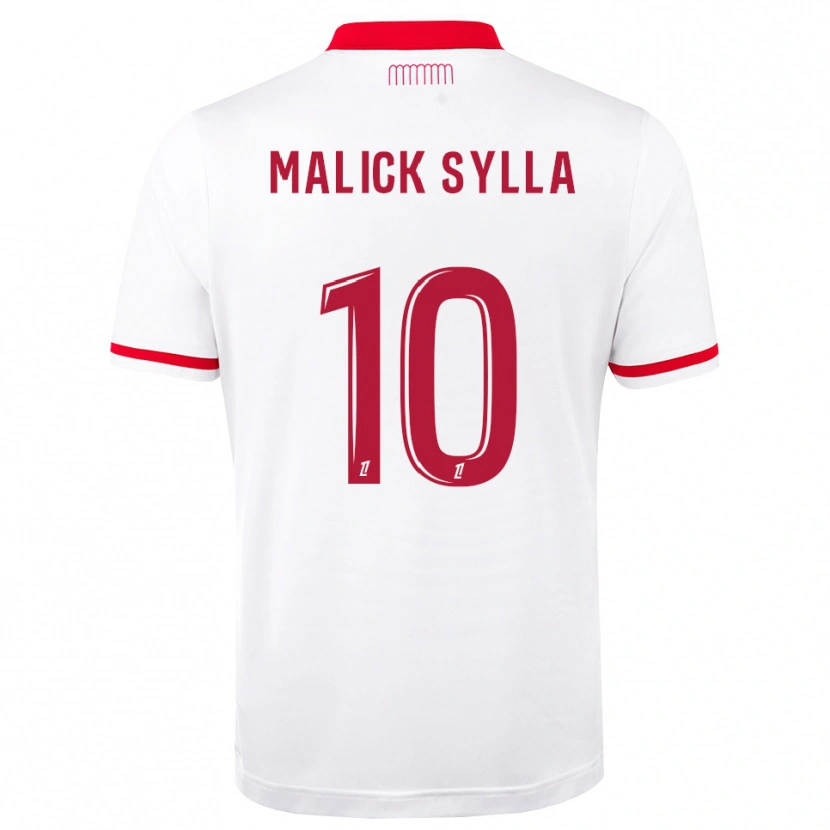 Danxen Kinderen Malick Sylla #10 Rood Wit Thuisshirt Thuistenue 2026/27 T-Shirt