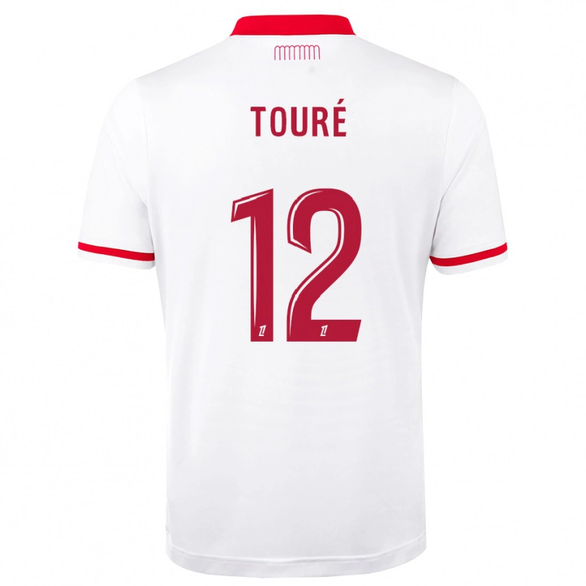 Danxen Kinderen Ilane Touré #12 Rood Wit Thuisshirt Thuistenue 2026/27 T-Shirt