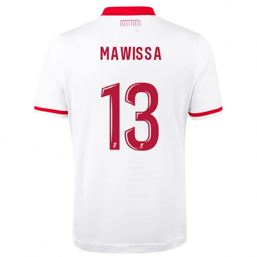 Danxen Kinderen Christian Mawissa #13 Rood Wit Thuisshirt Thuistenue 2026/27 T-Shirt