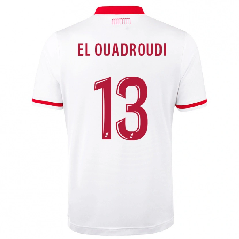 Danxen Kinderen Imrane El Ouaroudi #13 Rood Wit Thuisshirt Thuistenue 2026/27 T-Shirt