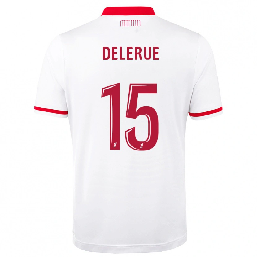 Danxen Kinderen Frank Delerue #15 Rood Wit Thuisshirt Thuistenue 2026/27 T-Shirt