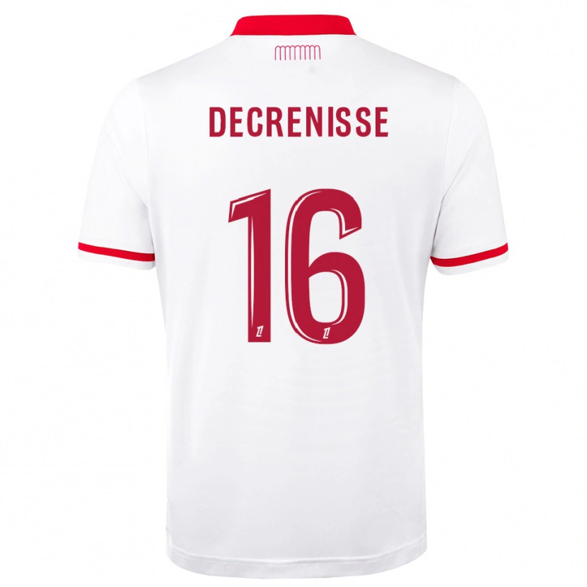 Danxen Kinderen Axel Decrenisse #16 Rood Wit Thuisshirt Thuistenue 2026/27 T-Shirt