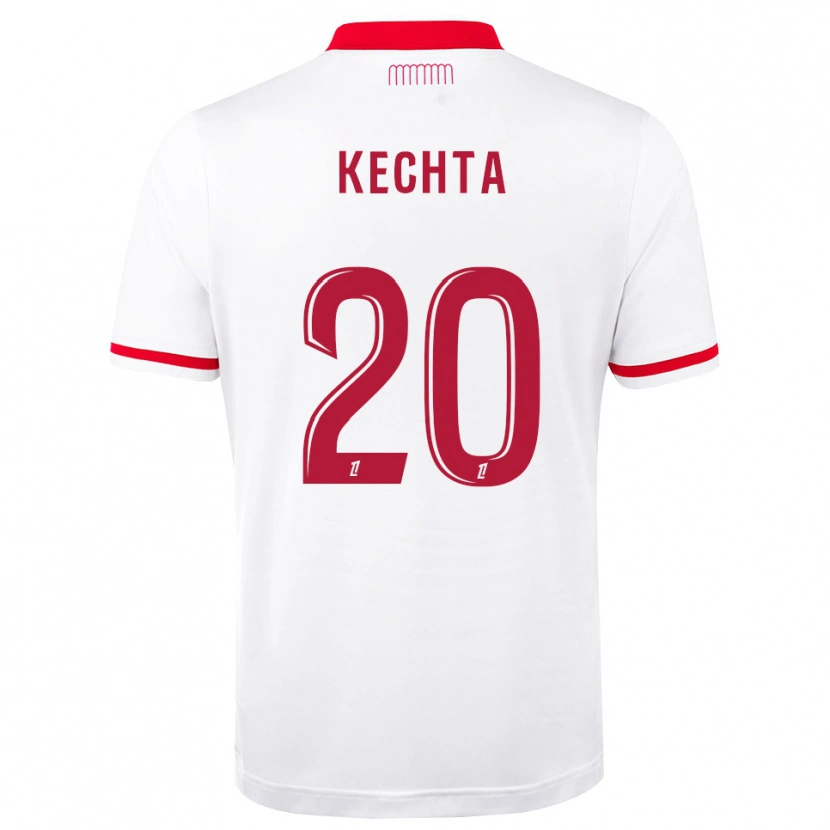 Danxen Kinderen Amine Kechta #20 Rood Wit Thuisshirt Thuistenue 2026/27 T-Shirt