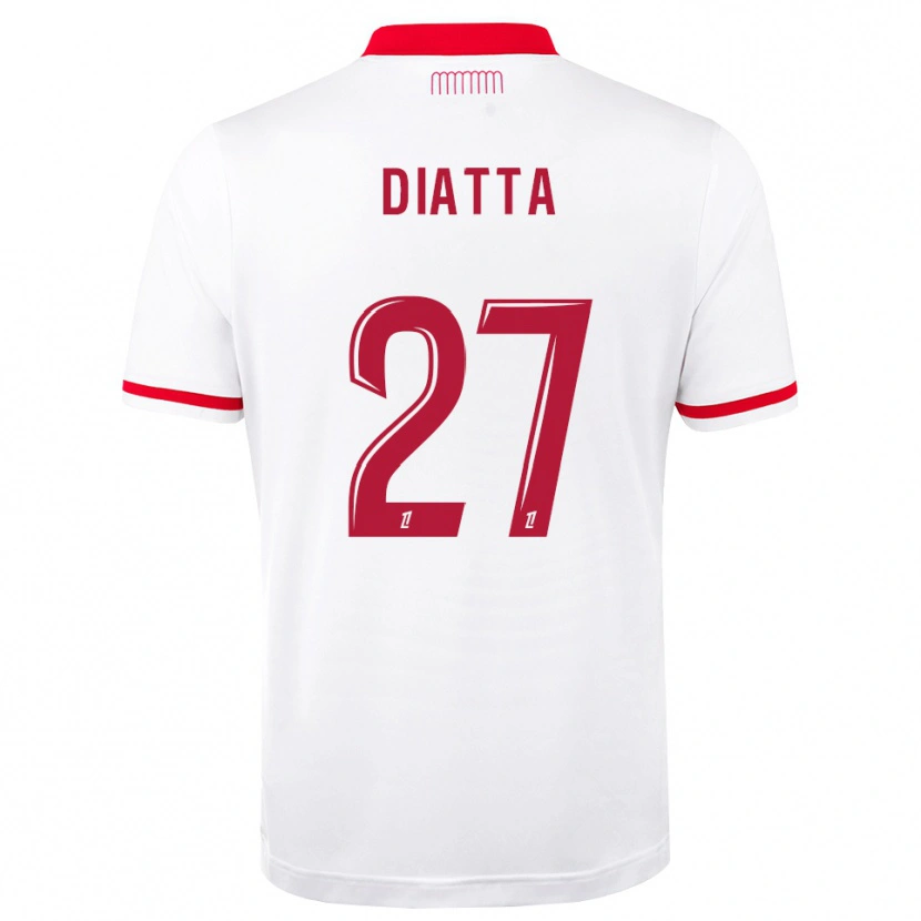 Danxen Kinderen Krépin Diatta #27 Rood Wit Thuisshirt Thuistenue 2026/27 T-Shirt