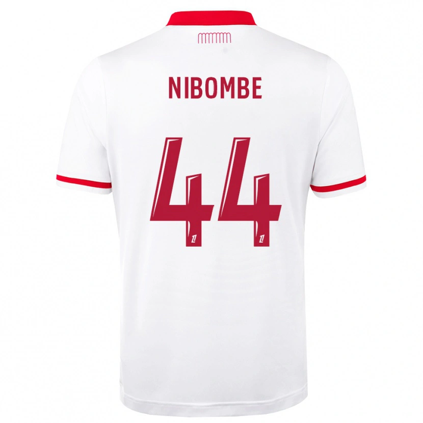 Danxen Kinderen Samuel Nibombe #44 Rood Wit Thuisshirt Thuistenue 2026/27 T-Shirt
