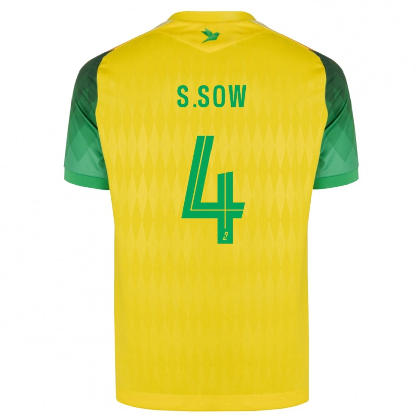 Danxen Kinderen Saïdou Sow #4 Geel Groen Rood Thuisshirt Thuistenue 2026/27 T-Shirt