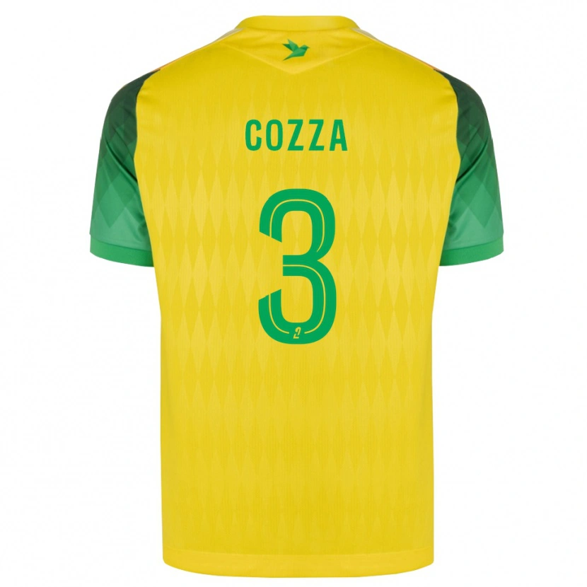 Danxen Kinderen Nicolas Cozza #3 Geel Groen Rood Thuisshirt Thuistenue 2026/27 T-Shirt