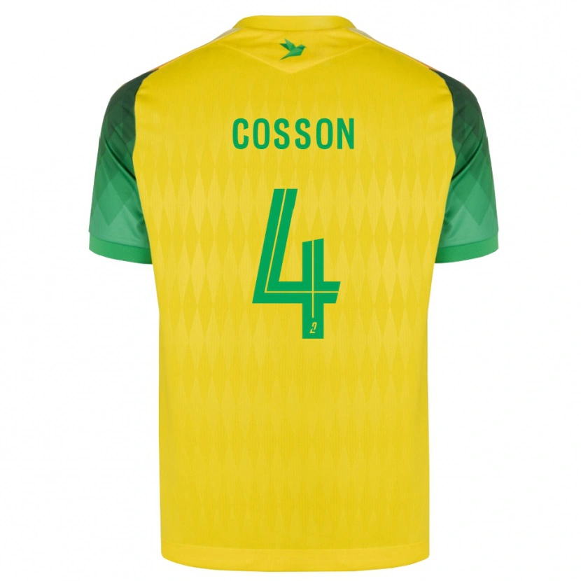 Danxen Kinderen Maureen Cosson #4 Geel Groen Rood Thuisshirt Thuistenue 2026/27 T-Shirt