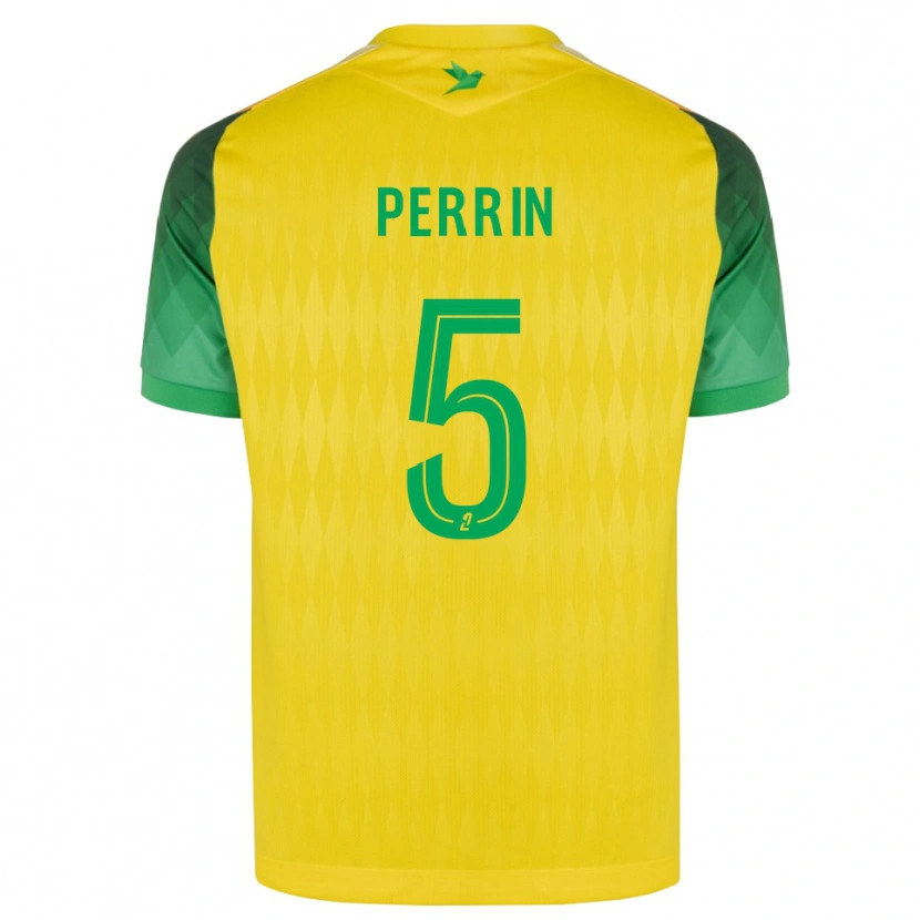 Danxen Kinderen Lucas Perrin #5 Geel Groen Rood Thuisshirt Thuistenue 2026/27 T-Shirt