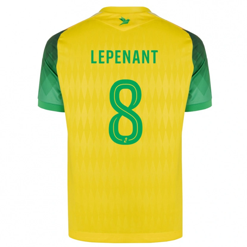 Danxen Kinderen Johann Lepenant #8 Geel Groen Rood Thuisshirt Thuistenue 2026/27 T-Shirt