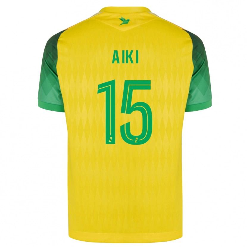 Danxen Kinderen Amed Aiki #15 Geel Groen Rood Thuisshirt Thuistenue 2026/27 T-Shirt