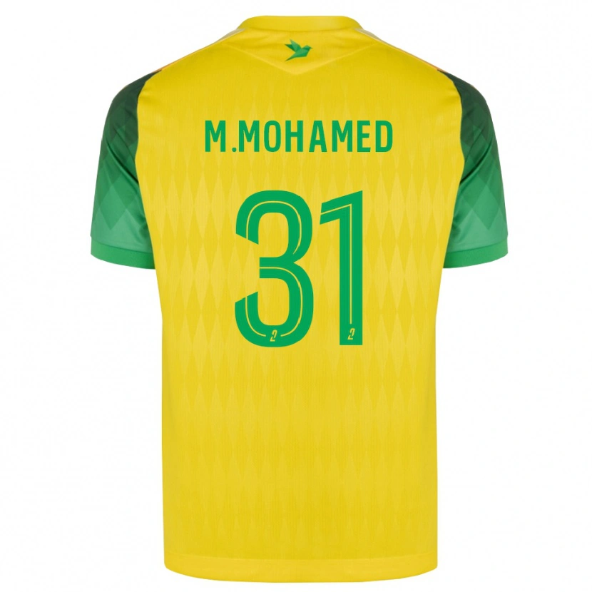 Danxen Kinderen Mostafa Mohamed #31 Geel Groen Rood Thuisshirt Thuistenue 2026/27 T-Shirt