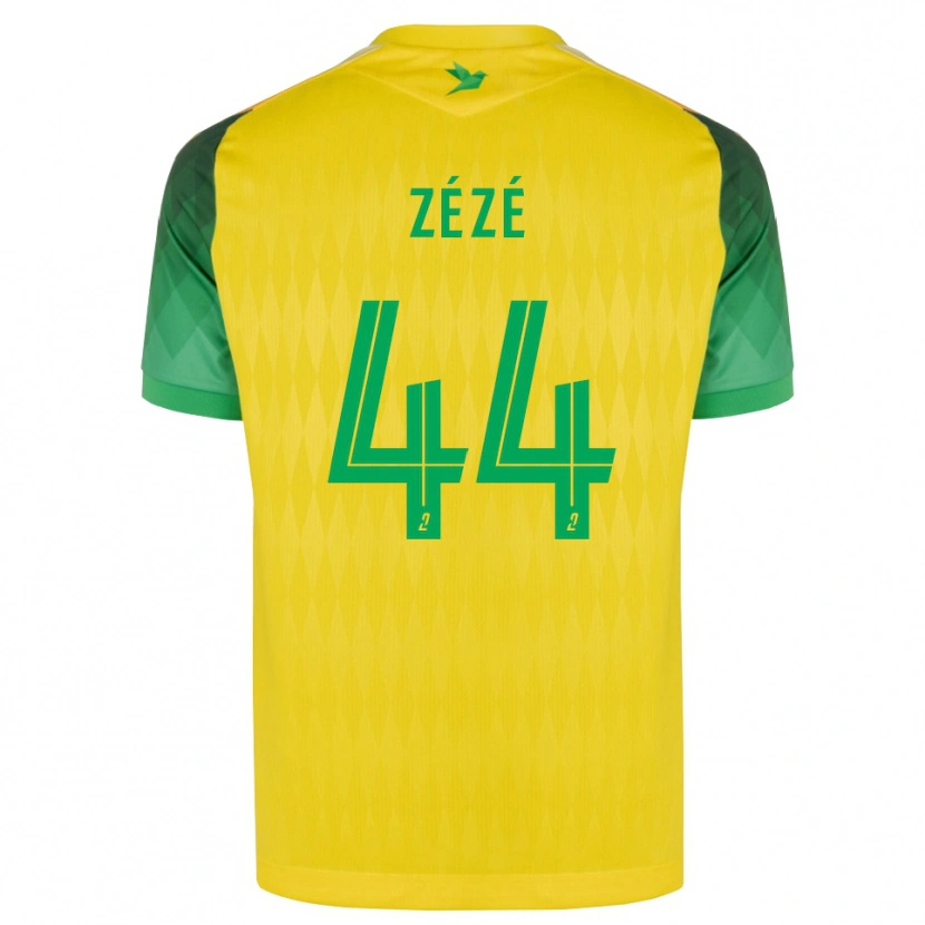 Danxen Kinderen Nathan Zézé #44 Geel Groen Rood Thuisshirt Thuistenue 2026/27 T-Shirt