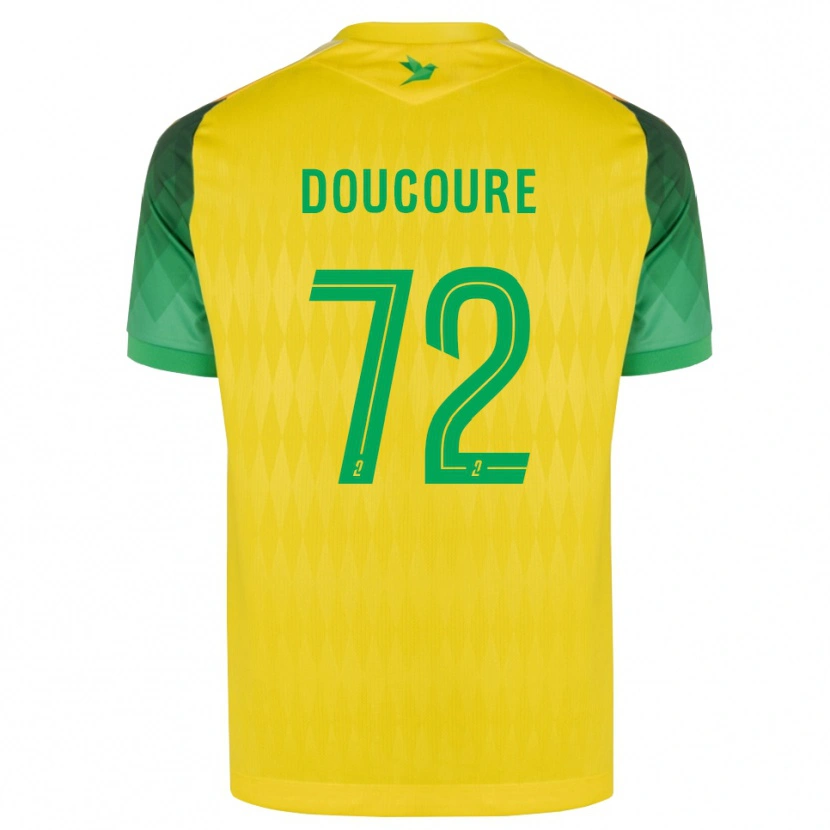 Danxen Kinderen Sékou Doucouré #72 Geel Groen Rood Thuisshirt Thuistenue 2026/27 T-Shirt