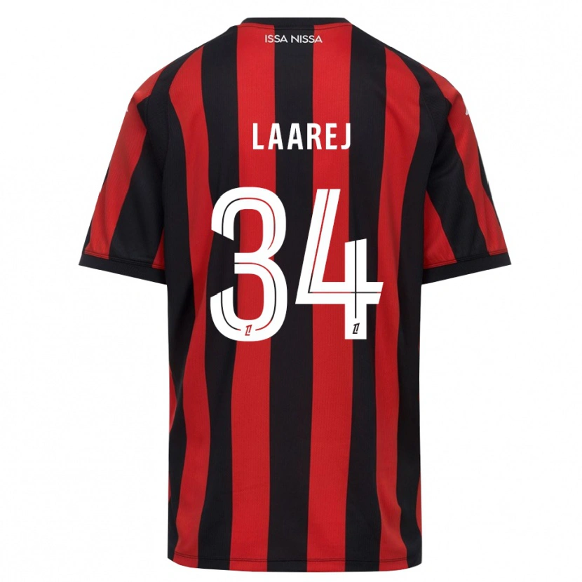 Danxen Kinderen Nassim Laarej #34 Rood Zwart Wit Thuisshirt Thuistenue 2026/27 T-Shirt