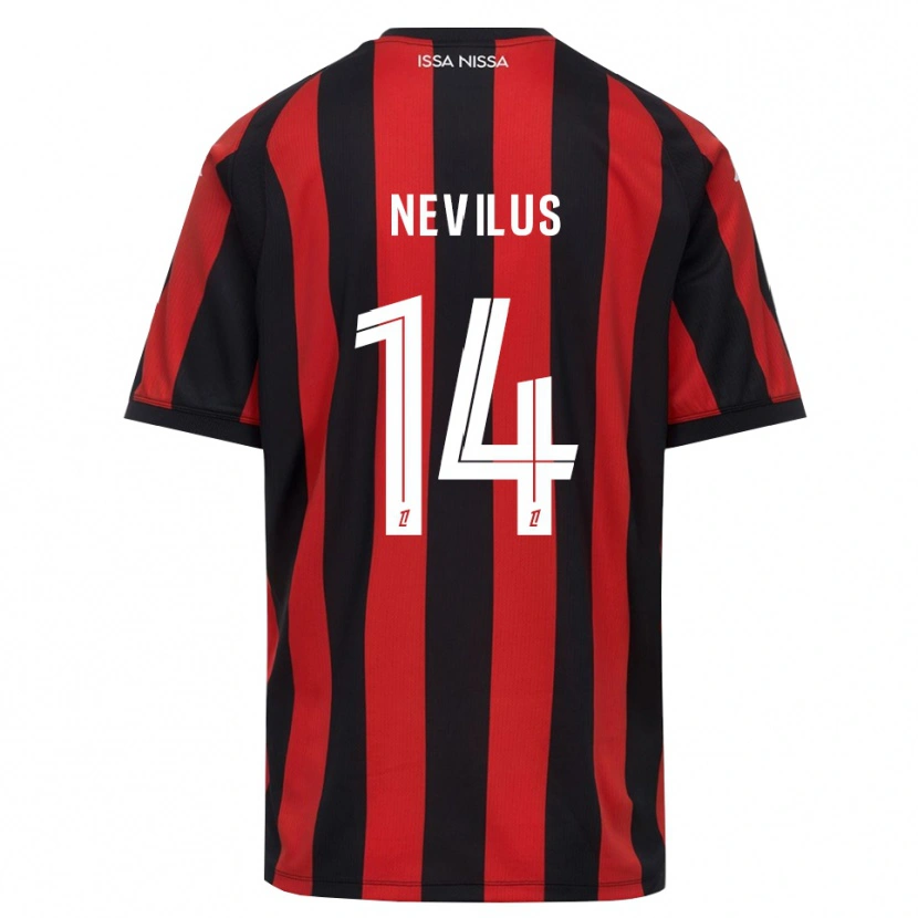 Danxen Kinderen Anthonyo Nevilus #14 Rood Zwart Wit Thuisshirt Thuistenue 2026/27 T-Shirt
