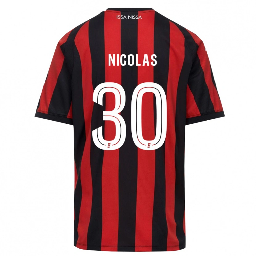 Danxen Kinderen Lina-Lou Nicolas #30 Rood Zwart Wit Thuisshirt Thuistenue 2026/27 T-Shirt