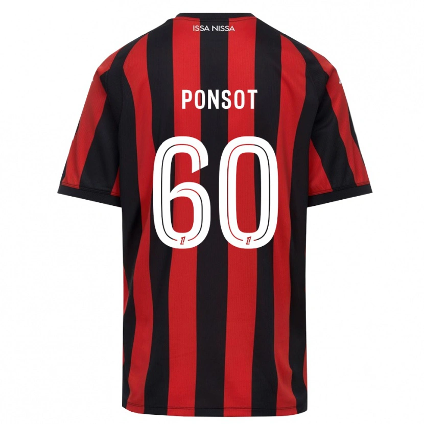 Danxen Kinderen Martin Ponsot #60 Rood Zwart Wit Thuisshirt Thuistenue 2026/27 T-Shirt