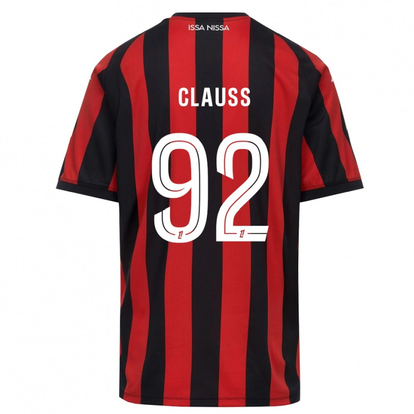Danxen Kinderen Jonathan Clauss #92 Rood Zwart Wit Thuisshirt Thuistenue 2026/27 T-Shirt