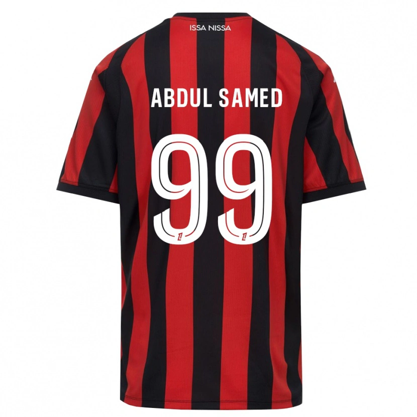Danxen Kinderen Salis Abdul Samed #99 Rood Zwart Wit Thuisshirt Thuistenue 2026/27 T-Shirt