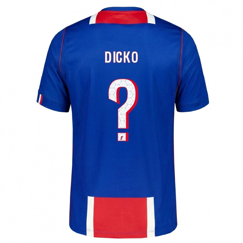Danxen Kinderen Aminata Dicko #0 Rood Wit Blauw Thuisshirt Thuistenue 2026/27 T-Shirt