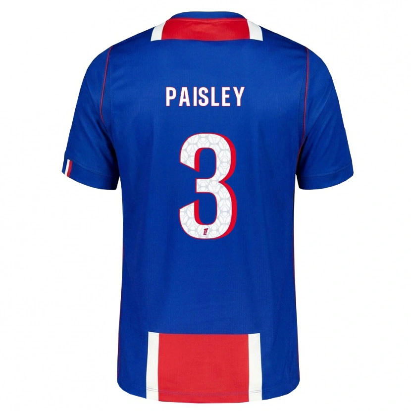 Danxen Kinderen Jarell Paisley #3 Rood Wit Blauw Thuisshirt Thuistenue 2026/27 T-Shirt